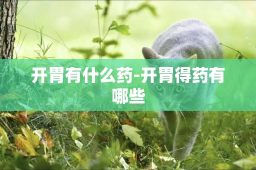 開胃有什么藥-開胃得藥有哪些