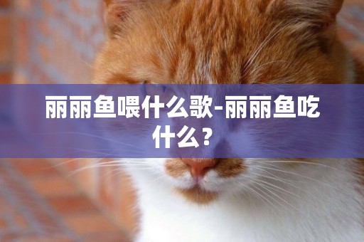 麗麗魚喂什么歌-麗麗魚吃什么？