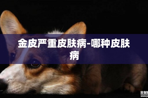 金皮嚴重皮膚病-哪種皮膚病