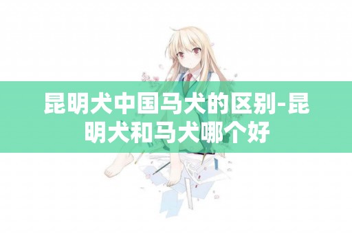昆明犬中國馬犬的區別-昆明犬和馬犬哪個好
