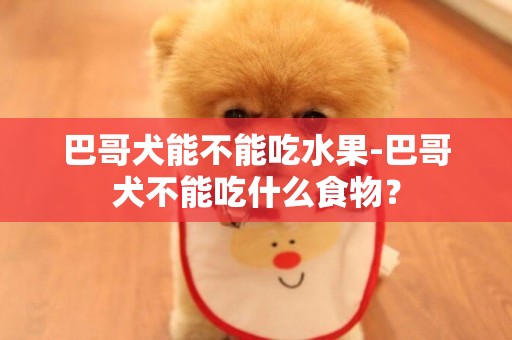 巴哥犬能不能吃水果-巴哥犬不能吃什么食物？