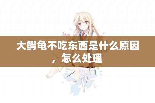 大鱷龜不吃東西是什么原因，怎么處理 