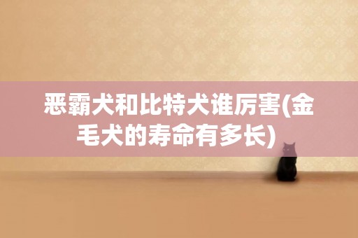 惡霸犬和比特犬誰厲害(金毛犬的壽命有多長) 