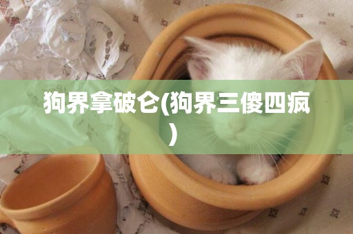 狗界拿破侖(狗界三傻四瘋) 