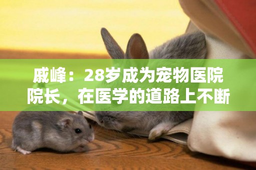 戚峰：28歲成為寵物醫院院長，在醫學的道路上不斷學習，努力向前！ 