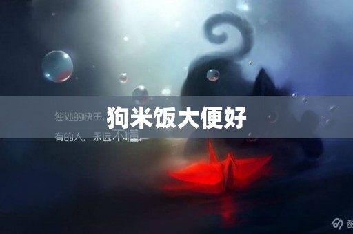 狗米飯大便好