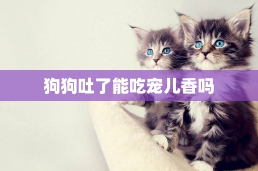 狗狗吐了能吃寵兒香嗎