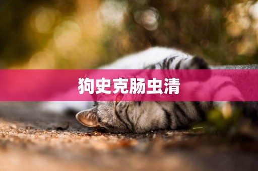 狗史克腸蟲清