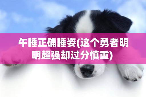 午睡正確睡姿(這個勇者明明超強卻過分慎重) 