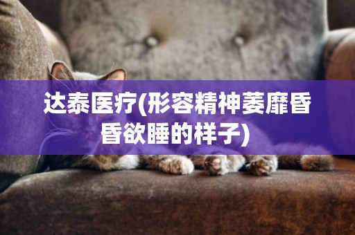 達泰醫療(形容精神萎靡昏昏欲睡的樣子) 