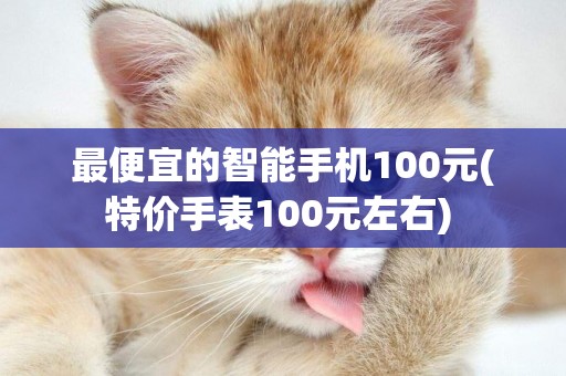 最便宜的智能手機100元(特價手表100元左右) 