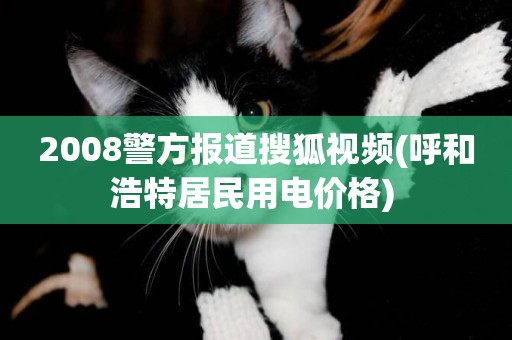 2008警方報道搜狐視頻(呼和浩特居民用電價格) 