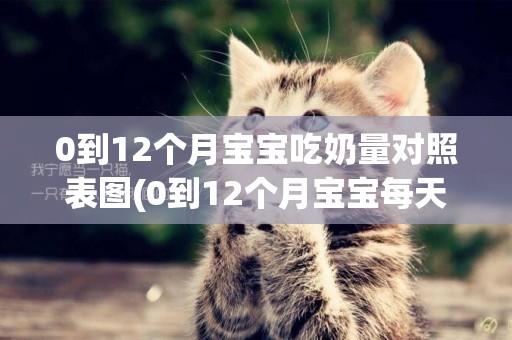 0到12個月寶寶吃奶量對照表圖(0到12個月寶寶每天的喝奶量) 