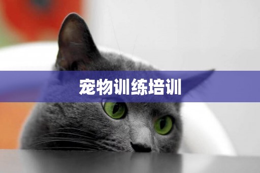 寵物訓練培訓