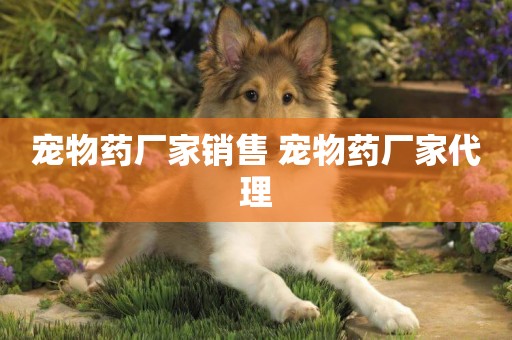 寵物藥廠家銷售 寵物藥廠家代理