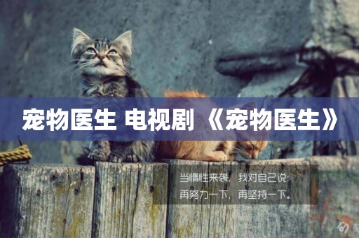 寵物醫生 電視劇 《寵物醫生》