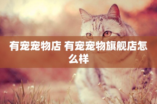 有寵寵物店 有寵寵物旗艦店怎么樣