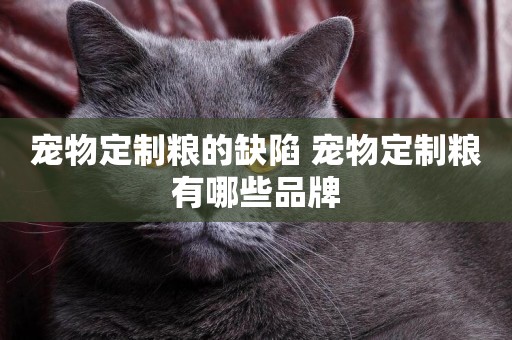 寵物定制糧的缺陷 寵物定制糧有哪些品牌
