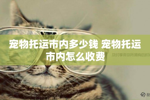 寵物托運市內多少錢 寵物托運市內怎么收費