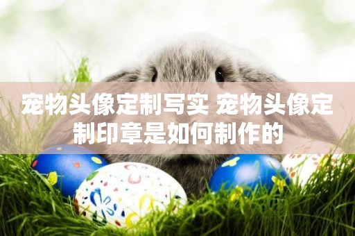 寵物頭像定制寫實 寵物頭像定制印章是如何制作的