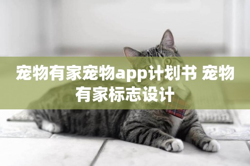寵物有家寵物app計劃書 寵物有家標志設計
