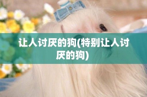 讓人討厭的狗(特別讓人討厭的狗) 
