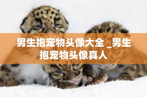 男生抱寵物頭像大全 _男生抱寵物頭像真人