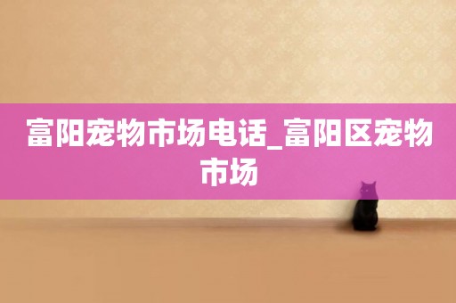 富陽寵物市場電話_富陽區寵物市場
