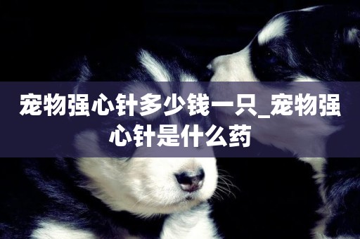 寵物強心針多少錢一只_寵物強心針是什么藥