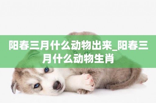陽春三月什么動物出來_陽春三月什么動物生肖