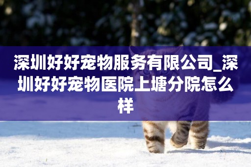深圳好好寵物服務有限公司_深圳好好寵物醫院上塘分院怎么樣