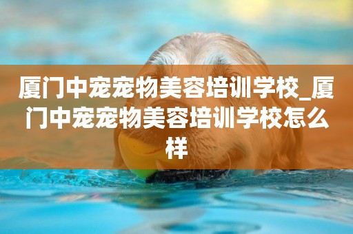 廈門中寵寵物美容培訓學校_廈門中寵寵物美容培訓學校怎么樣