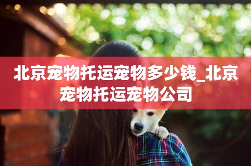 北京寵物托運寵物多少錢_北京寵物托運寵物公司