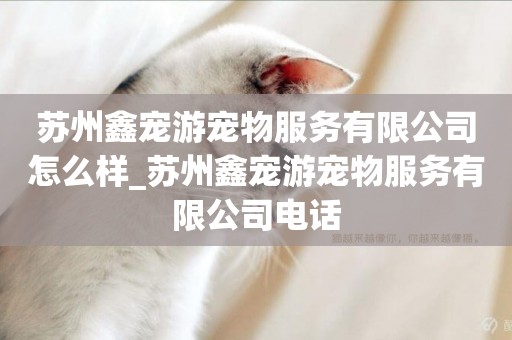 蘇州鑫寵游寵物服務有限公司怎么樣_蘇州鑫寵游寵物服務有限公司電話