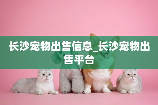 長沙寵物出售信息_長沙寵物出售平臺