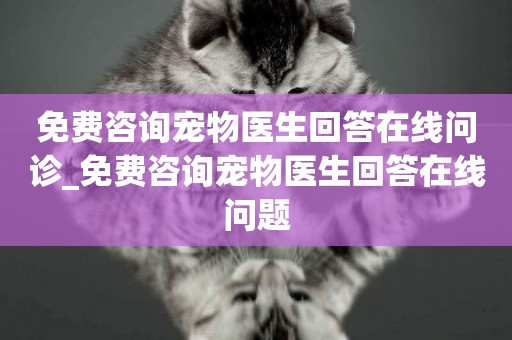 免費咨詢寵物醫生回答在線問診_免費咨詢寵物醫生回答在線問題