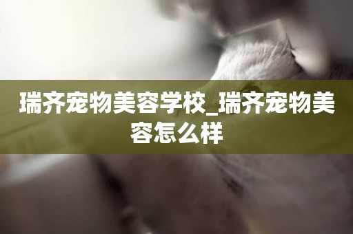瑞齊寵物美容學校_瑞齊寵物美容怎么樣