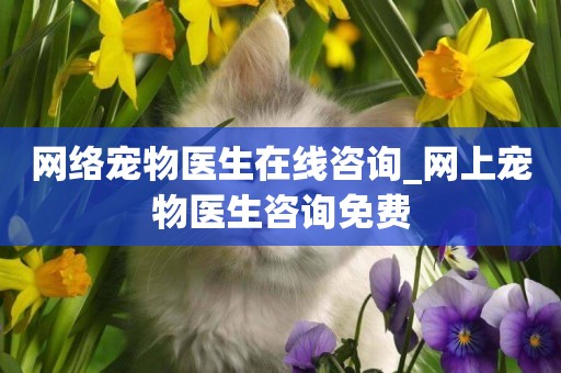 網絡寵物醫生在線咨詢_網上寵物醫生咨詢免費