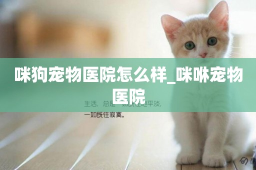 咪狗寵物醫院怎么樣_咪咻寵物醫院