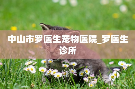 中山市羅醫生寵物醫院_羅醫生診所