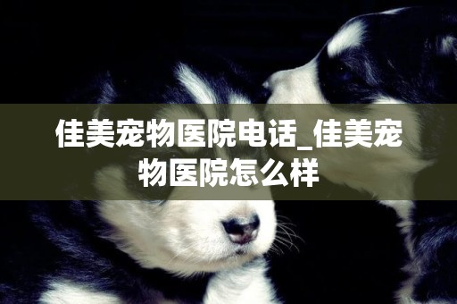 佳美寵物醫院電話_佳美寵物醫院怎么樣