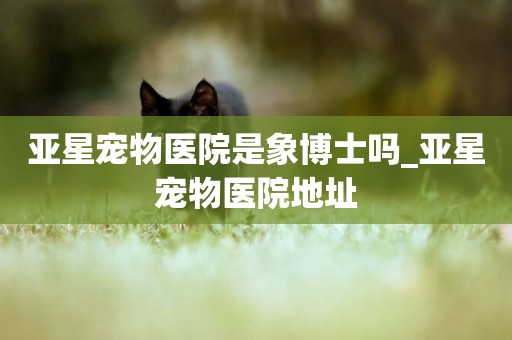 亞星寵物醫院是象博士嗎_亞星寵物醫院地址