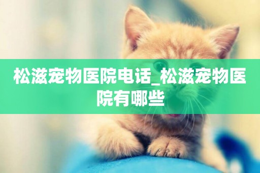 松滋寵物醫院電話_松滋寵物醫院有哪些