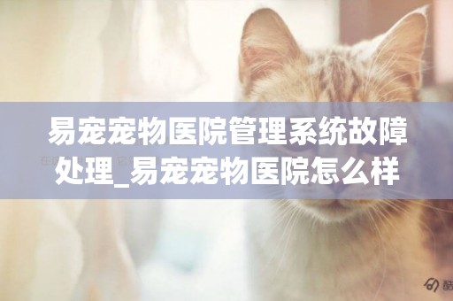 易寵寵物醫院管理系統故障處理_易寵寵物醫院怎么樣
