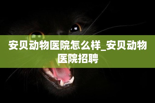 安貝動物醫院怎么樣_安貝動物醫院招聘