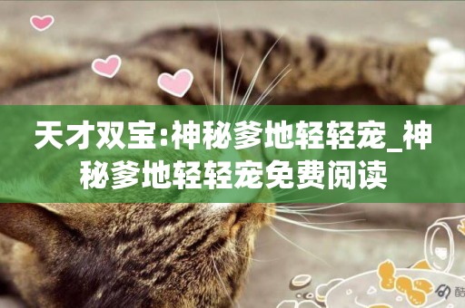 天才雙寶:神秘爹地輕輕寵_神秘爹地輕輕寵免費閱讀
