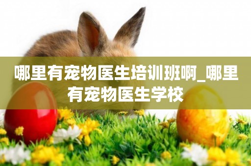 哪里有寵物醫生培訓班啊_哪里有寵物醫生學校