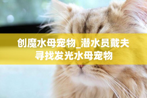 創魔水母寵物_潛水員戴夫尋找發光水母寵物