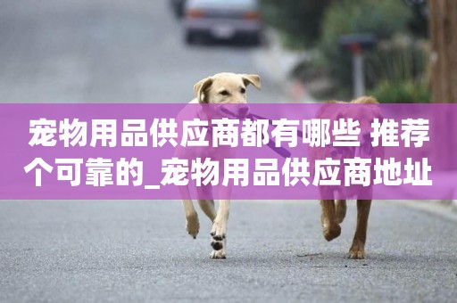 寵物用品供應商都有哪些 推薦個可靠的_寵物用品供應商地址