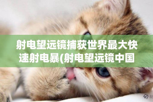 射電望遠鏡捕獲世界最大快速射電暴(射電望遠鏡中國天眼) 